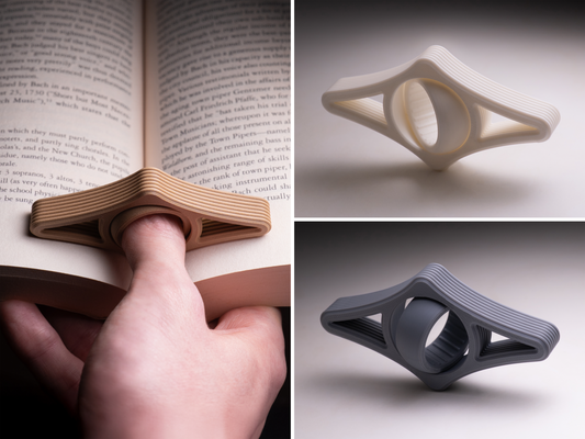 Suporte de Páginas de Livro — Abridor de Livro com Uma Mão