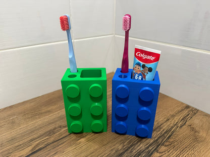 Tijolo - Suporte para Pasta e Escova de Dentes