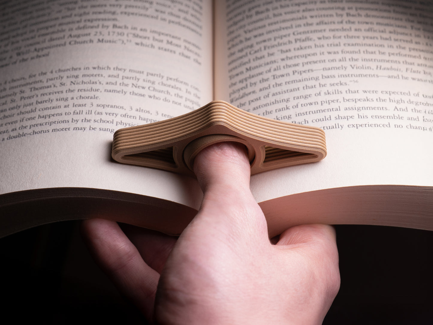 Suporte de Páginas de Livro — Abridor de Livro com Uma Mão